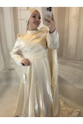 EKRU DÜZ PRENSES MODEL