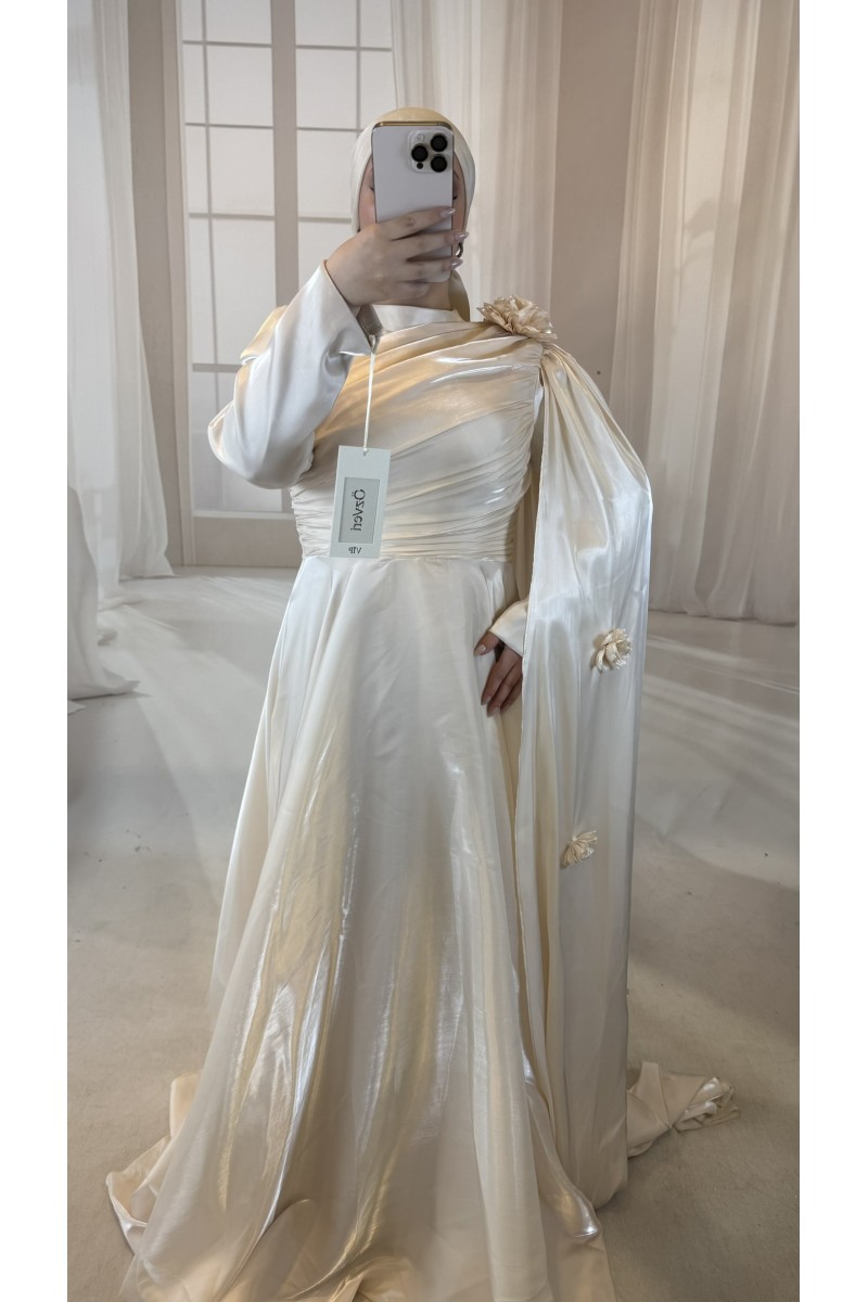 EKRU DÜZ PRENSES MODEL