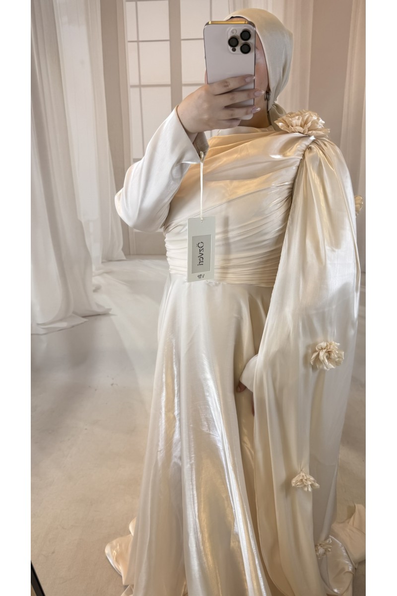 EKRU DÜZ PRENSES MODEL