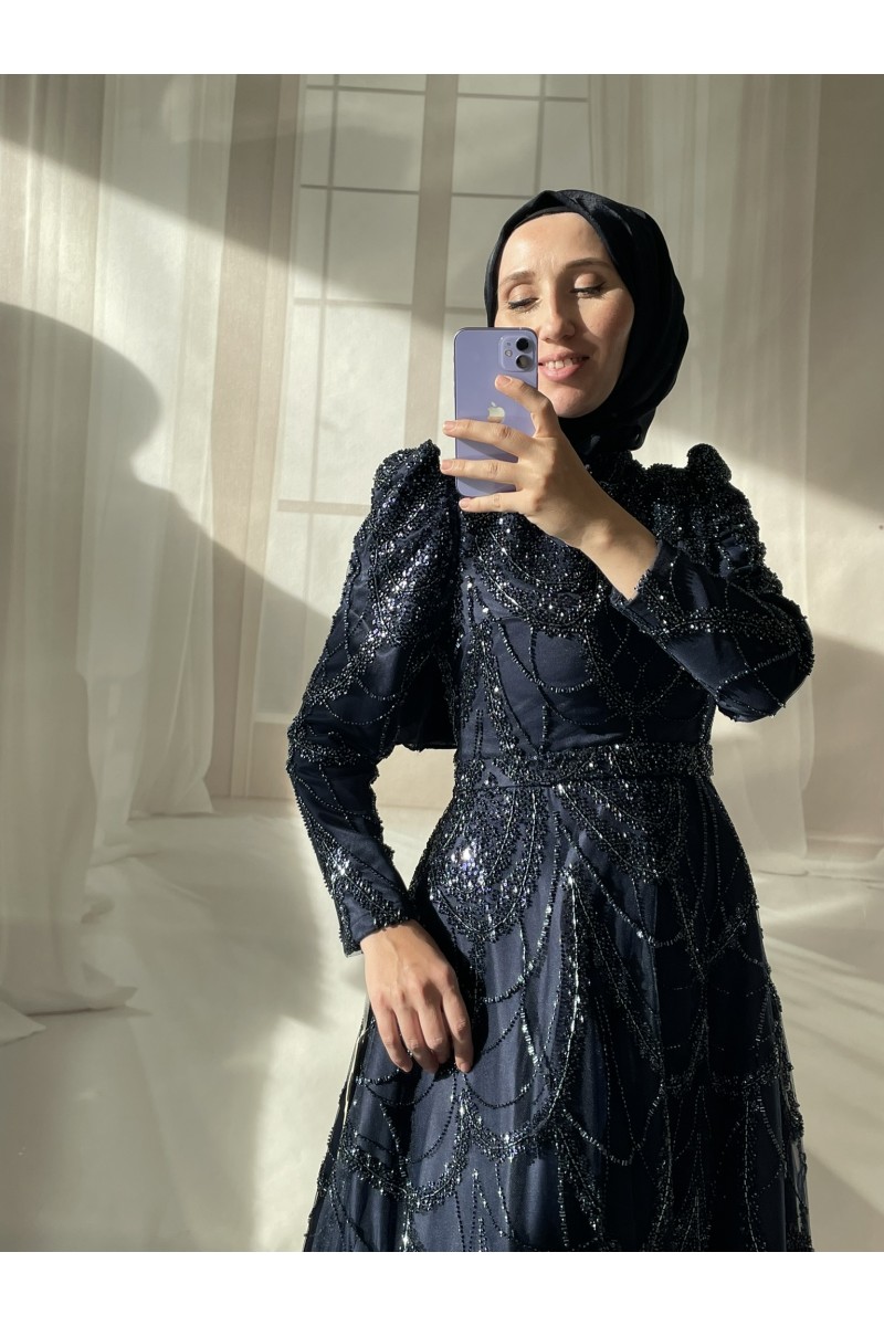 42 BDN TARLATANLI TAŞ İŞLEMELİ PRENSES MODEL