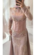 38 BDN PEMBE PELERİN KORSELİ MODEL