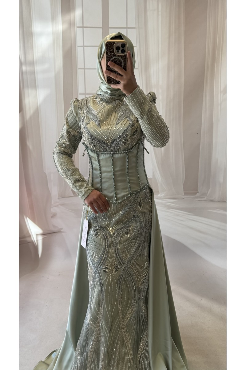 40 BDN MİNT PELERİNLİ KORSELİ MODEL