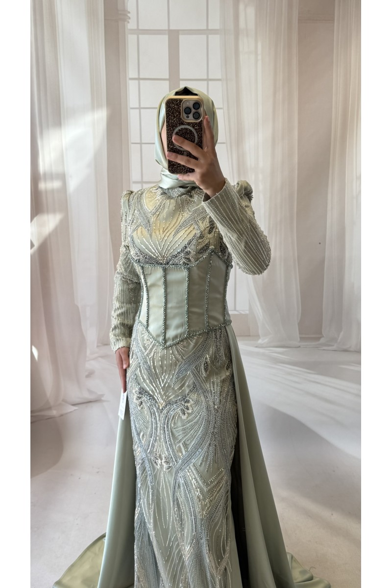 40 BDN MİNT PELERİNLİ KORSELİ MODEL