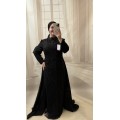 50 BDN PELERİNLİ SİYAH ABİYE