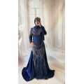 40 BDN LACİVERT PELERİNLİ KORSELİ MODEL