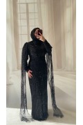 46 BD SİYAH PELERİNLİ KALEM ABİYE