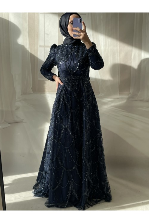 38 BDN TARLATANLI TAŞ İŞLEMELİ PRENSES MODEL